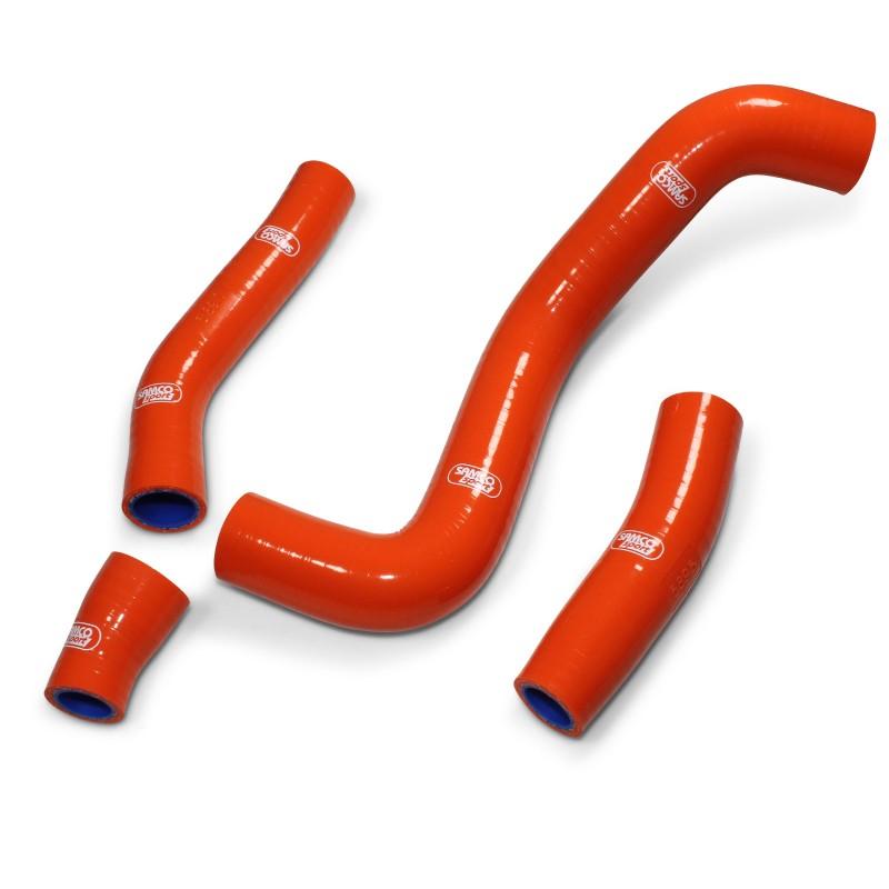 SAMCO HOSE KIT KTM 250 SX-F 19-20 OEM DESIGN, 4 PIECE KIT, ORANGE, KTM-107 OR