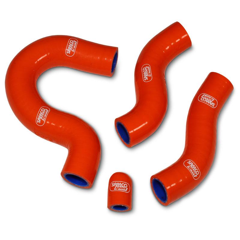 SAMCO HOSE KIT KTM 450/500 EXC-F 12-16 Thermostat Bypass, 4 PIECE KIT, ORANGE