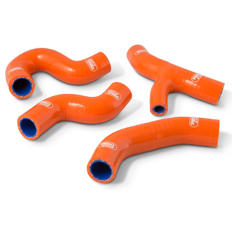 SAMCO HOSE KIT KTM 250/350 EXC-F 17-19 OEM Replacement, 4 PIECE KIT, ORANGE