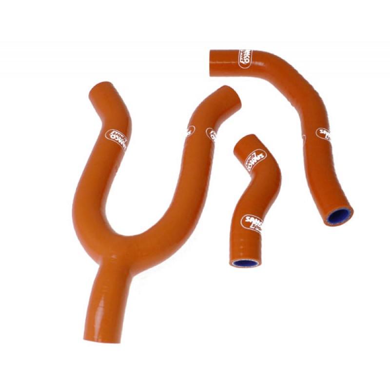 SAMCO HOSE KIT KTM 450 SX-F 2008-2010, 3 PIECE KIT, ORANGE, KTM-19 OR