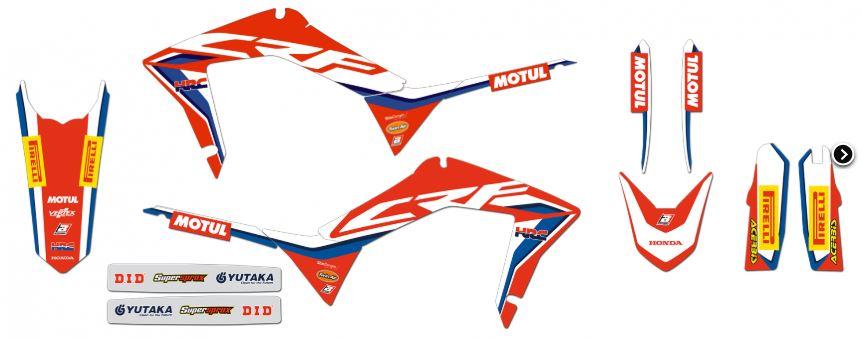 HONDA CRF250R 2018-2021, CRF450R 2017-2020 TEAM HRC FULL KIT, BLACKBIRD