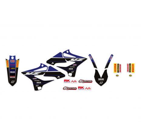 YAMAHA YZ125/250 2015-2021 FACTORY RACING FULL DECAL KIT, BLACKBIRD