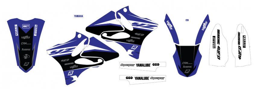 YAMAHA YZ125/250 2002-2014 DREAM 4 DECAL KIT 2019 DESIGN, BLACKBIRD