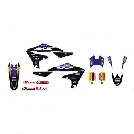 YAMAHA YZ-F250 2019-2022, YZ-F450 18-22 FACTORY DECAL KIT, BLACKBIRD
