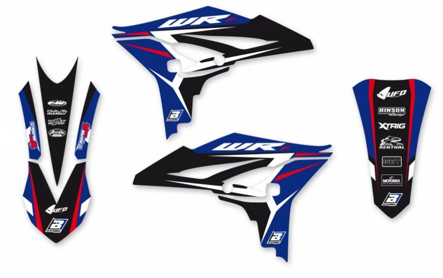YAMAHA WR-F450 2012-2015, TANK/FENDER DREAM 4 DECAL SET