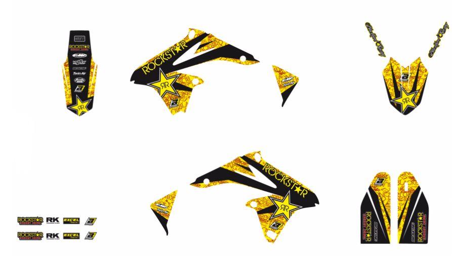SUZUKI RM-Z 250 2010-2018, ROCKSTAR DECAL KIT