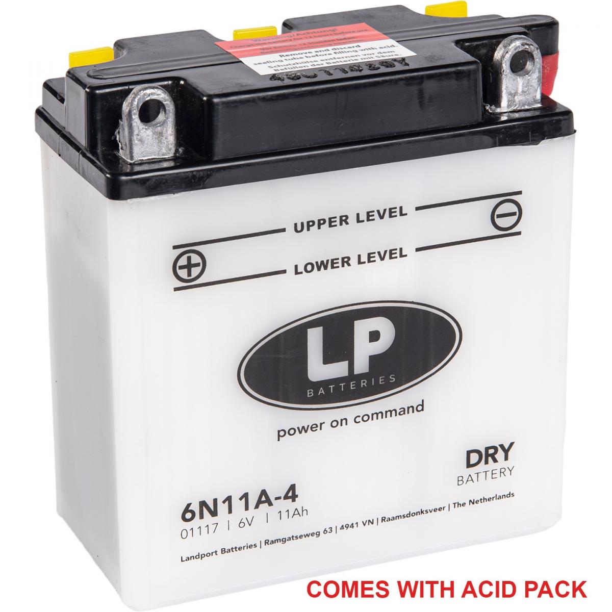 BATTERY 6N11A-4 6V 11AH