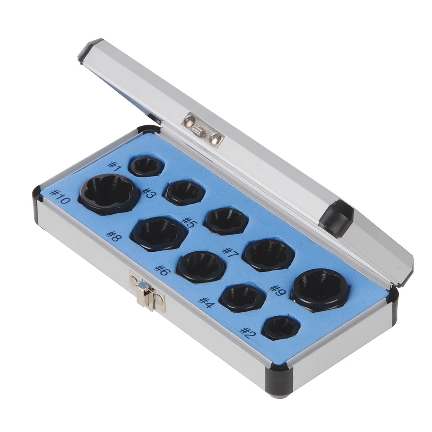 DAMAGED BOLT REMOVER 10pcs, rounded bolt/nut removal sockets.