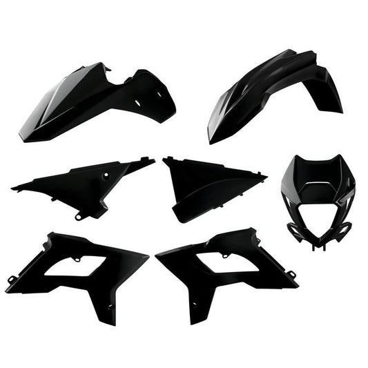 POLISPORT PLASTIC KIT + FORK GUARDS BETA RR 250-520 13-17, BLACK 22 RESTYLE KIT