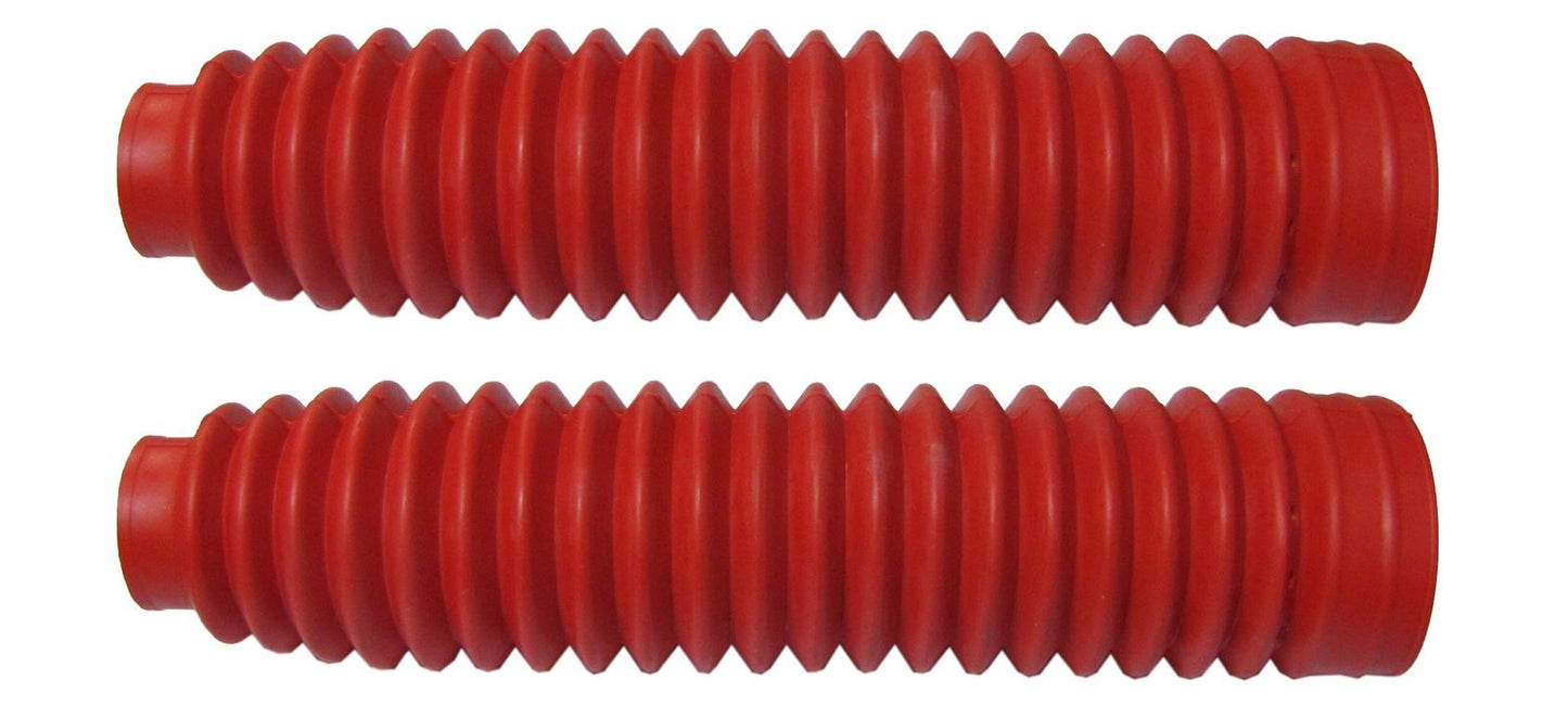 Fork Gaitors Medium Red 245mm Long Top 30mm Bottom 55mm (Pair)