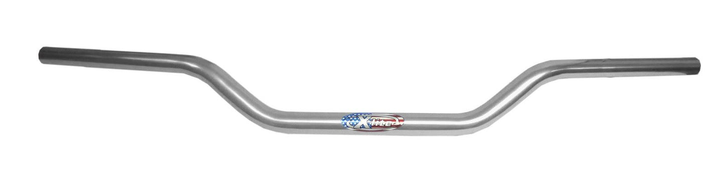 Handlebar 7/8" 22mm to 1" Taper Aluminium Silver 3.50" rise