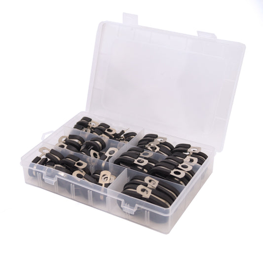52pcs. CUSHION TUBE CLAMP KIT 6-19, HOSE BRAKE CLUCH CLAMP / P CLIP