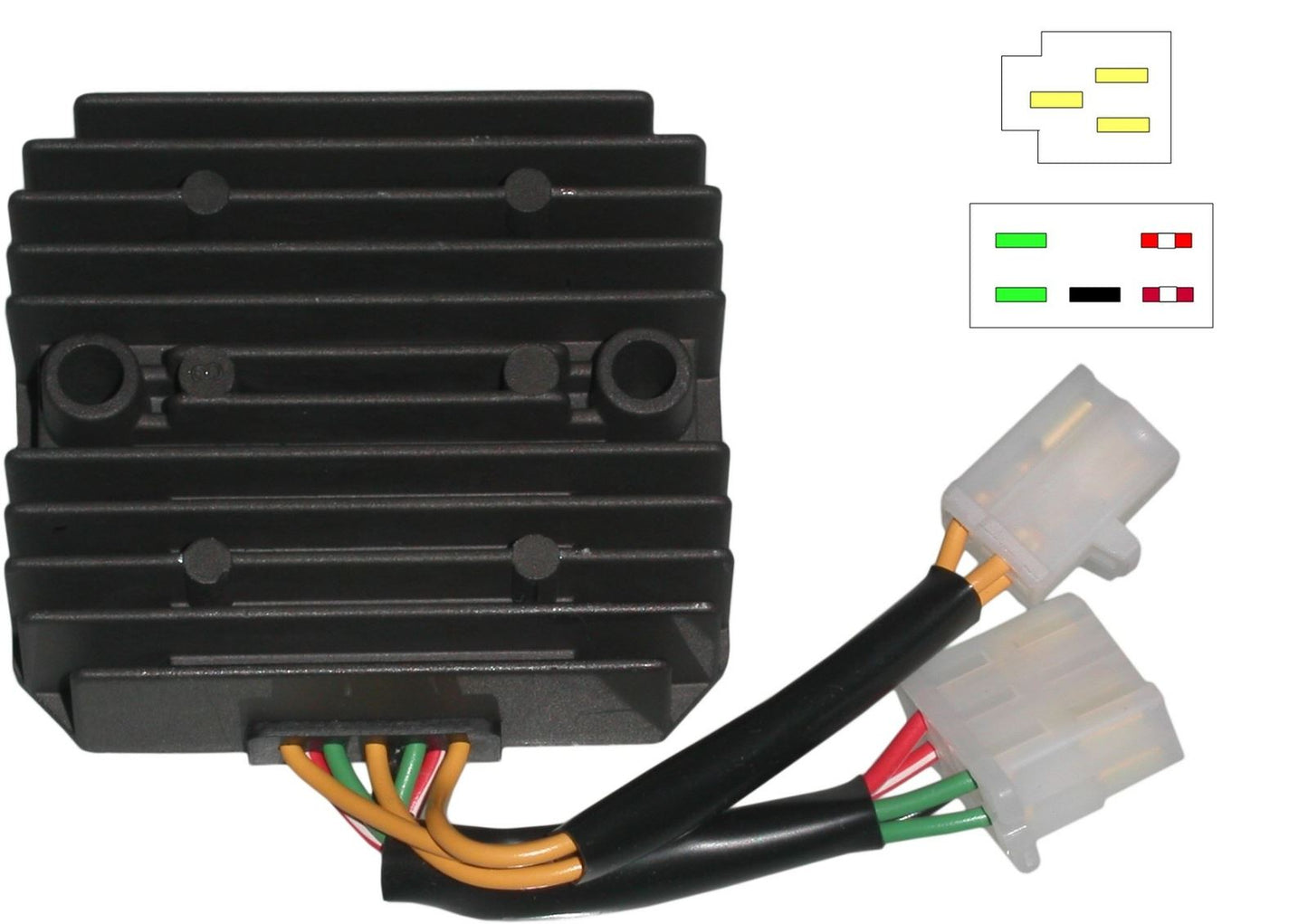 TourMax Regulator/Rectifier Honda VF1000F/R/C 8 Wires SH541-12 OE Refs: 31600-KE8-010, 31600-MB0-000, 31600-MB0-008, 31600-MB3-670