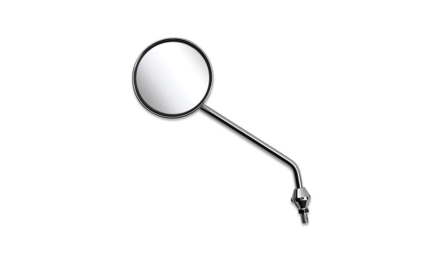 Mirror Left 8mm Chrome Round Early Honda (Knuckle Type)