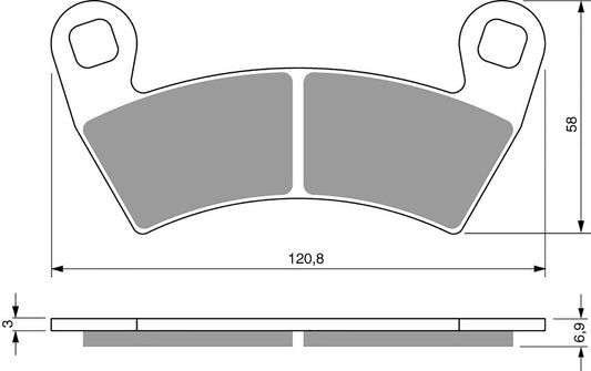 Goldfren Brake Pads K5-313, FA452, DP996