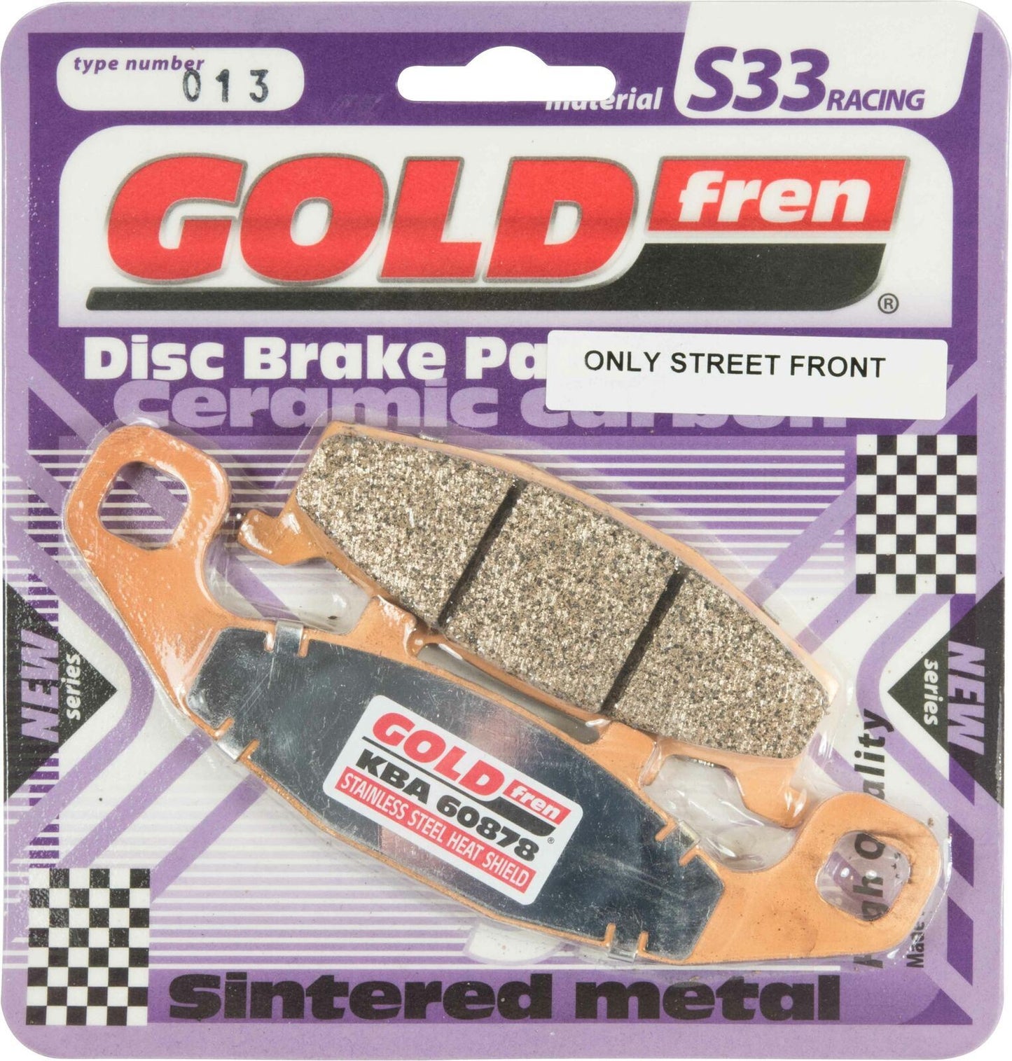 Goldfren Brake Pads S33-013, VD427, FA129, FDB481/R, SBS597