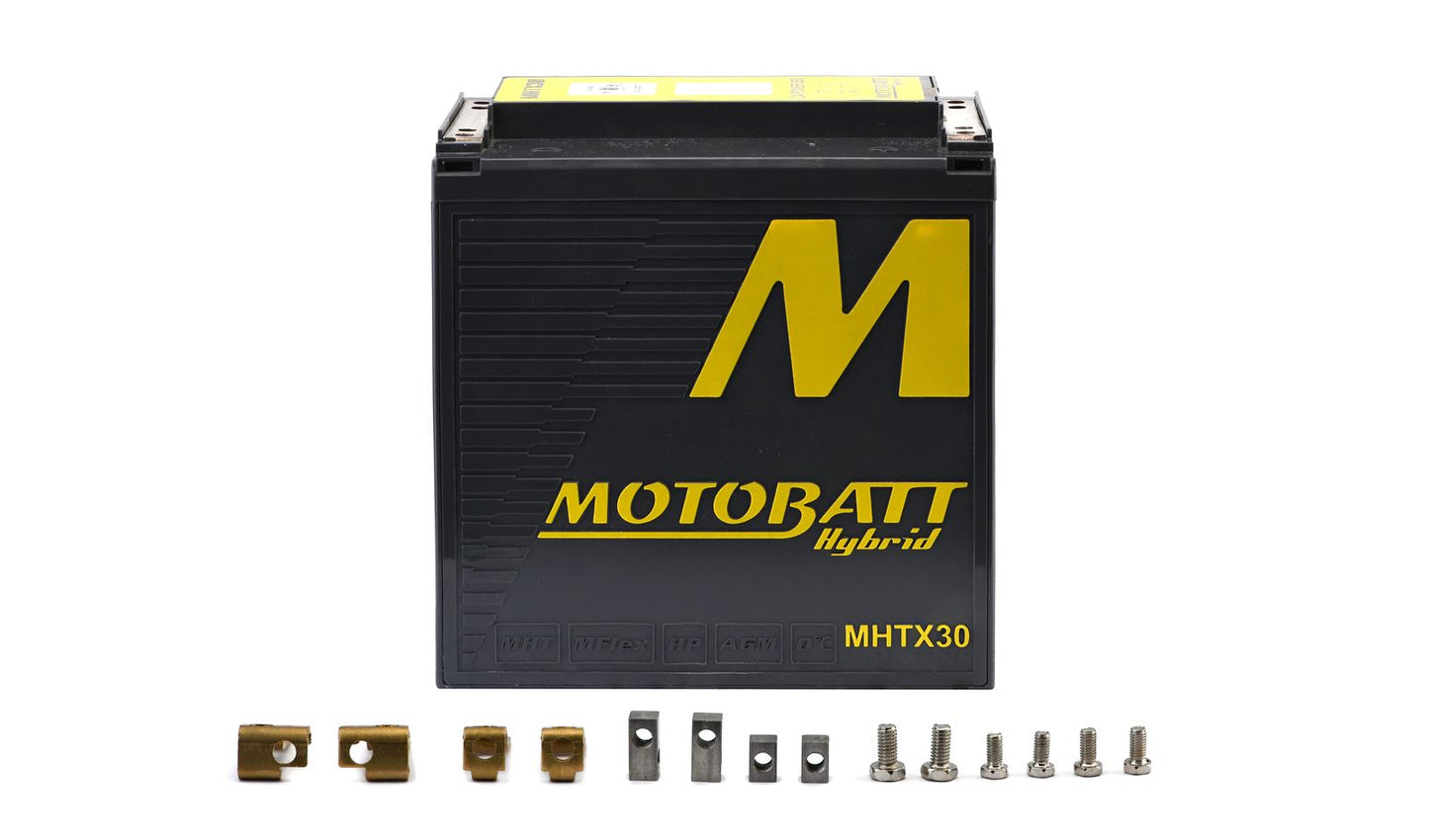 Motobatt Hybrid Battery MHTX30 Lithium, Lead Acid Hybrid 12v CA:650A L:166xH:175xW:126