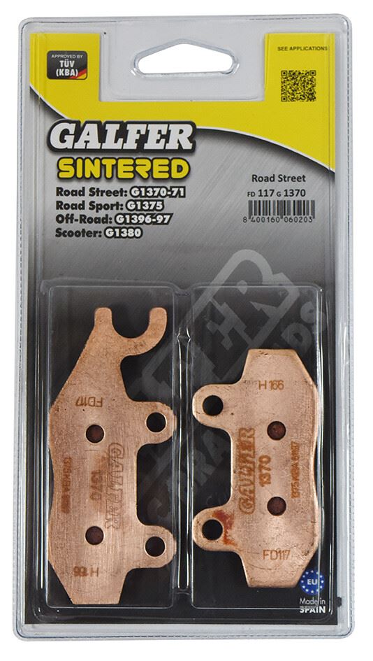Galfer Brake Pad FD117,AD009,VD250,FA165,FA215,FDB631,SBS638