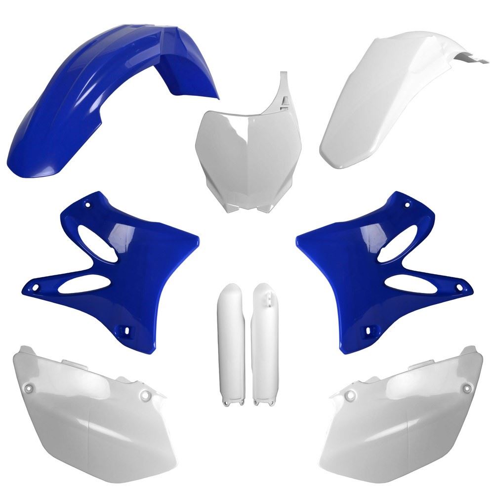 POLISPORT PLASTIC KIT + FORK GUARDS YAMAHA YZ125 08-14, YZ250 08-14, OEM STYLE