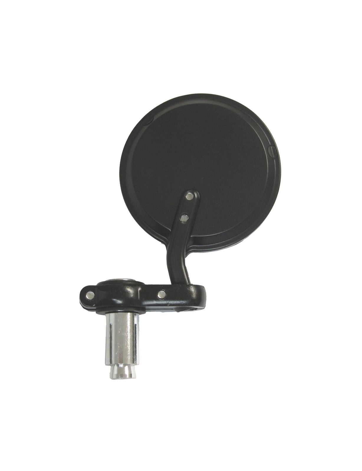 Mirror Bar End Black Round Left Hand