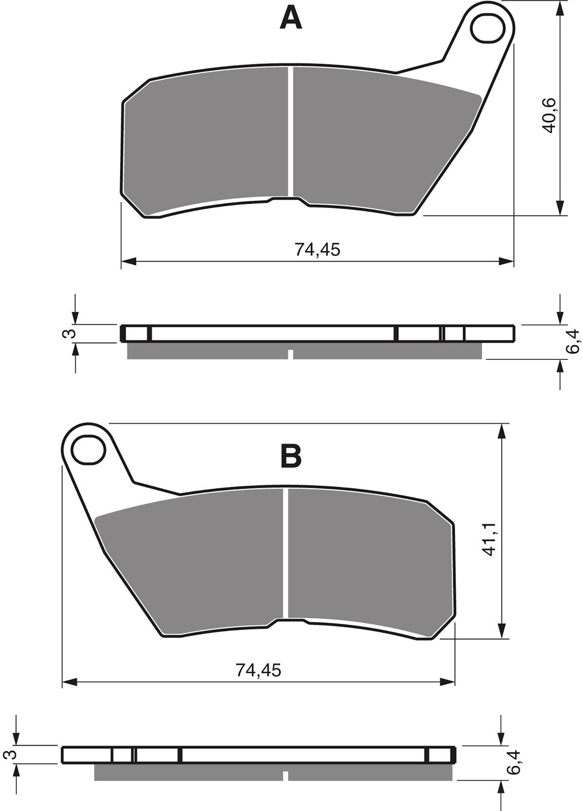 Goldfren Brake Pads AD366, FA654