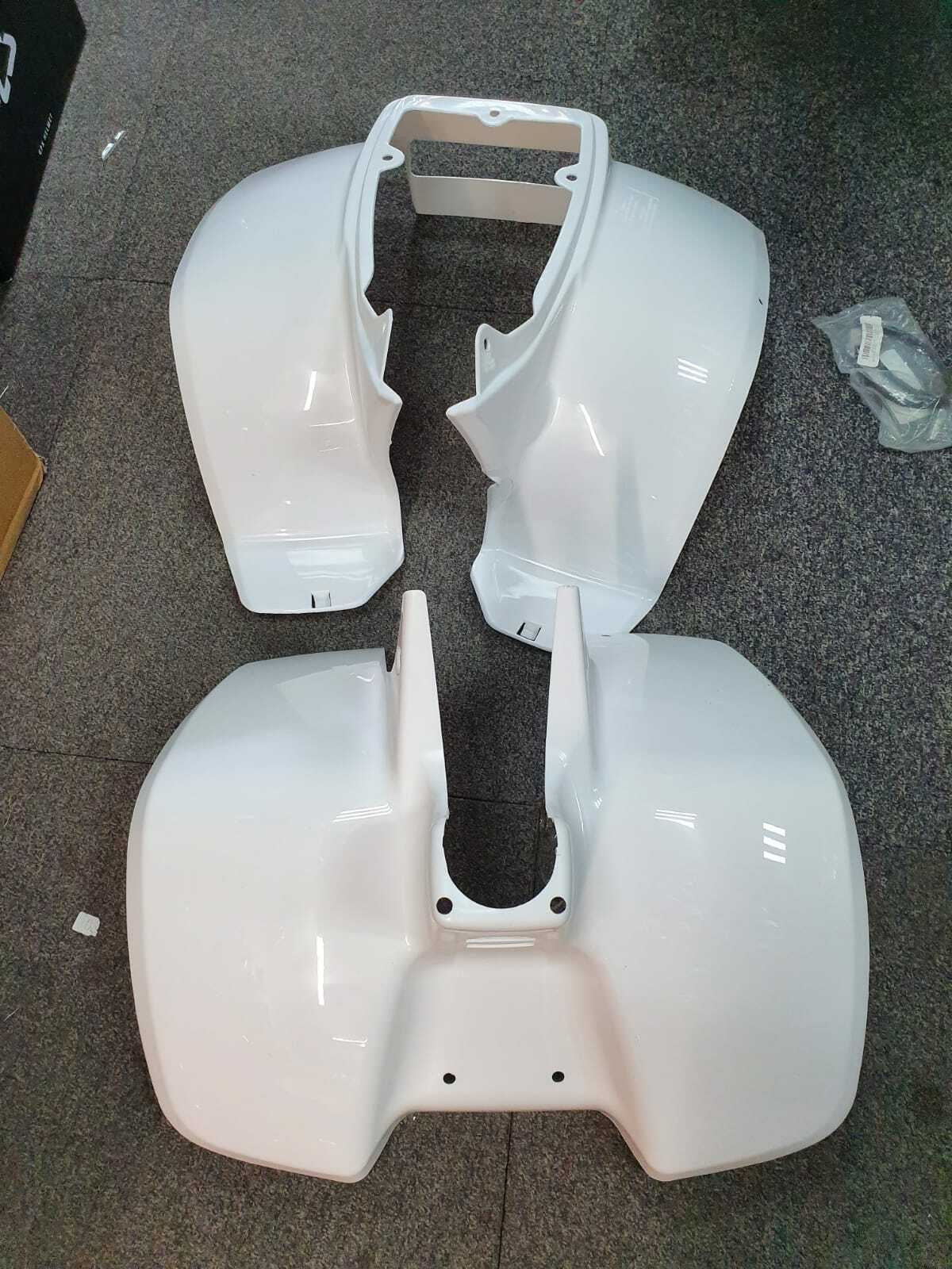 Plastics Set For Suzuki LT50 White Front, Rear Fender bodywork Panels 1984-2002