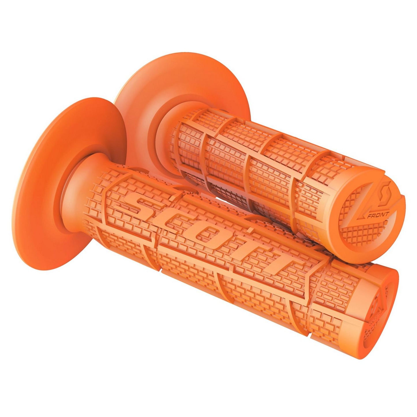 SCOTT RADIAL FULL WAFFLE ORANGE GRIPS
