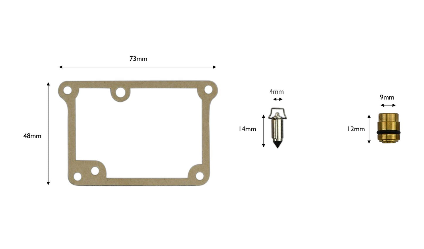 Carb Repair Kit Yamaha RD350 FI-FII,NI-NII YPVS 83-92