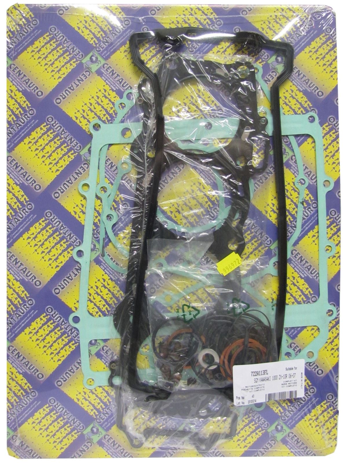 Centauro Full Gasket Set Kawasaki ZX-10R (ZX1000D6F,D7F,E8F,E9F,FAF) 2006-2010