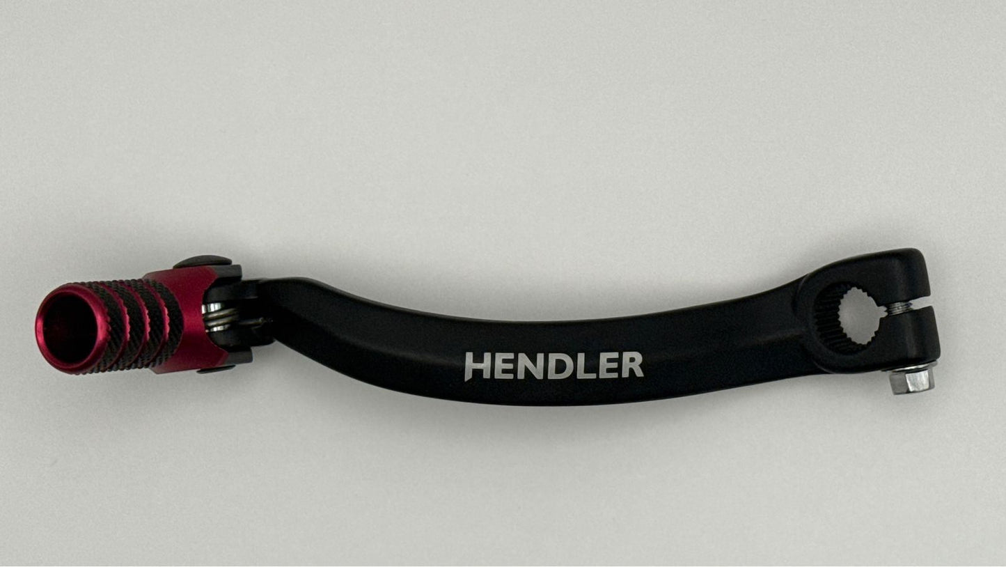 Gear Lever Alloy Black with Red Tip Honda CR125 83-07, CR250 88-91