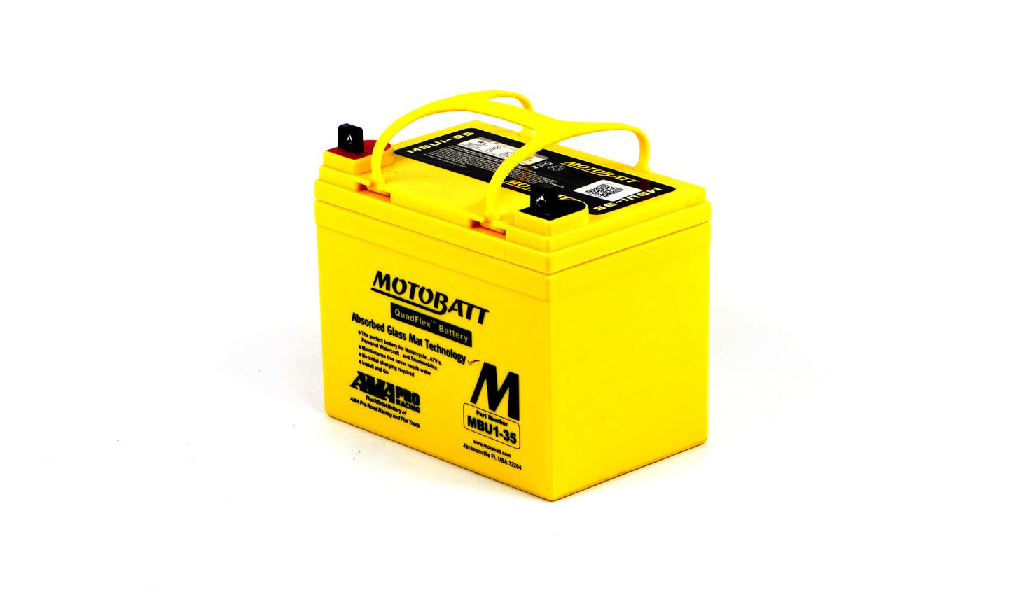 Motobatt Battery MBU1-35 12v 37.1Ah (20Hr) CCA:420A U1-7, U1-9, U1-32 L:195mm x H:180mm x W:130mm