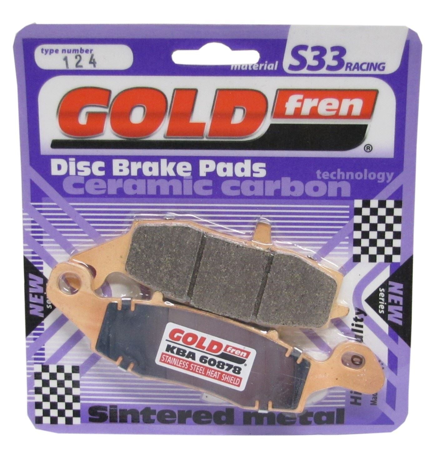 Goldfren Brake Pads S33-124, VD435, FA231, FA259, FDB2049, SBS704