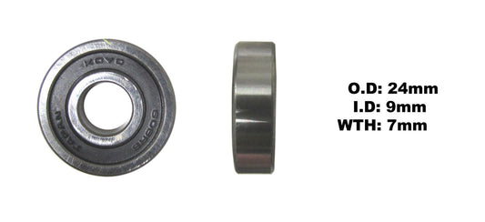 Bearing Koyo 609ZZ(I.D 9mm x O.D 24mm x W 7mm)