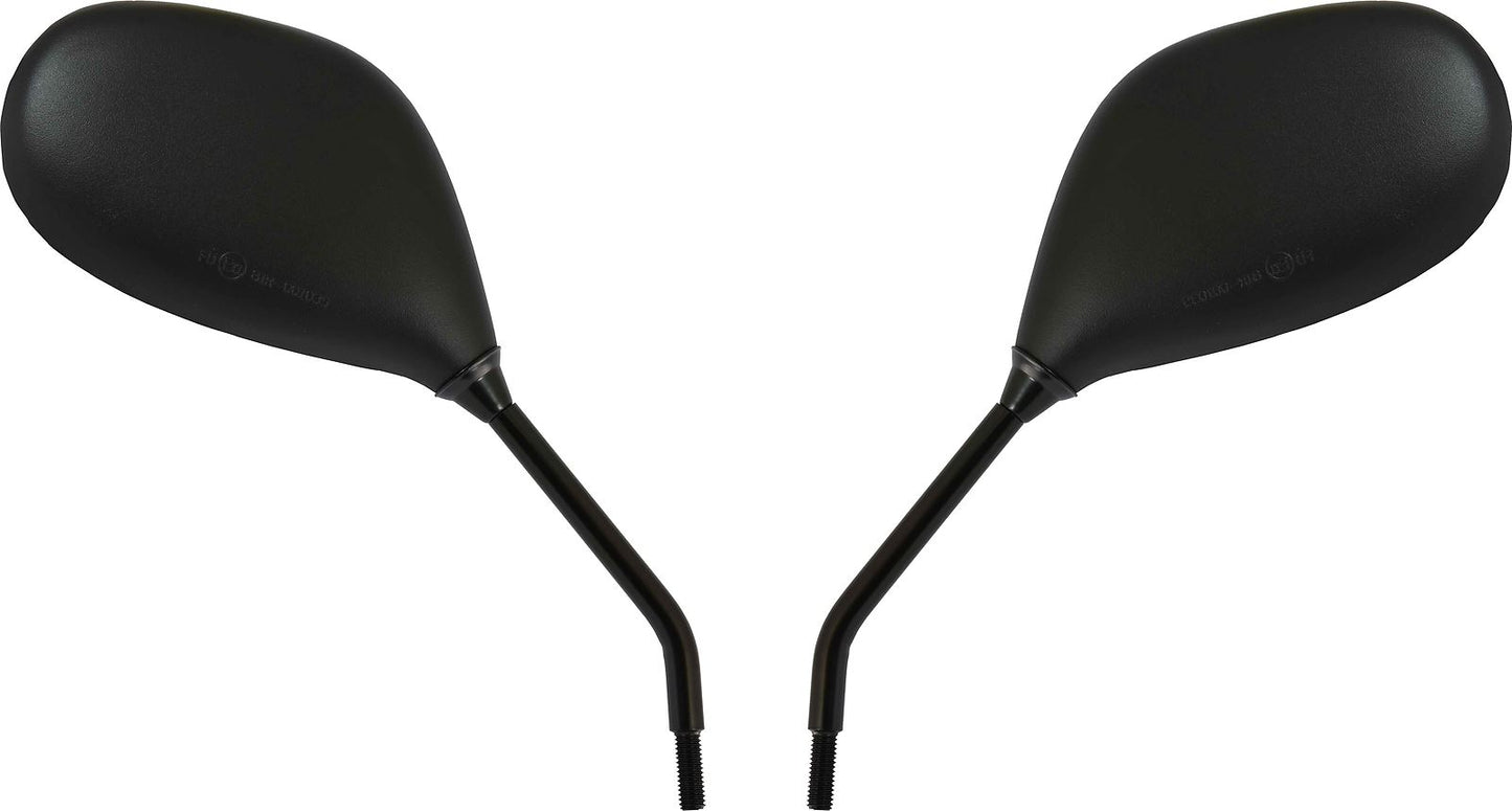 Mirrors 8mm Black Rectangle  L & R Honda NSC110 Vision