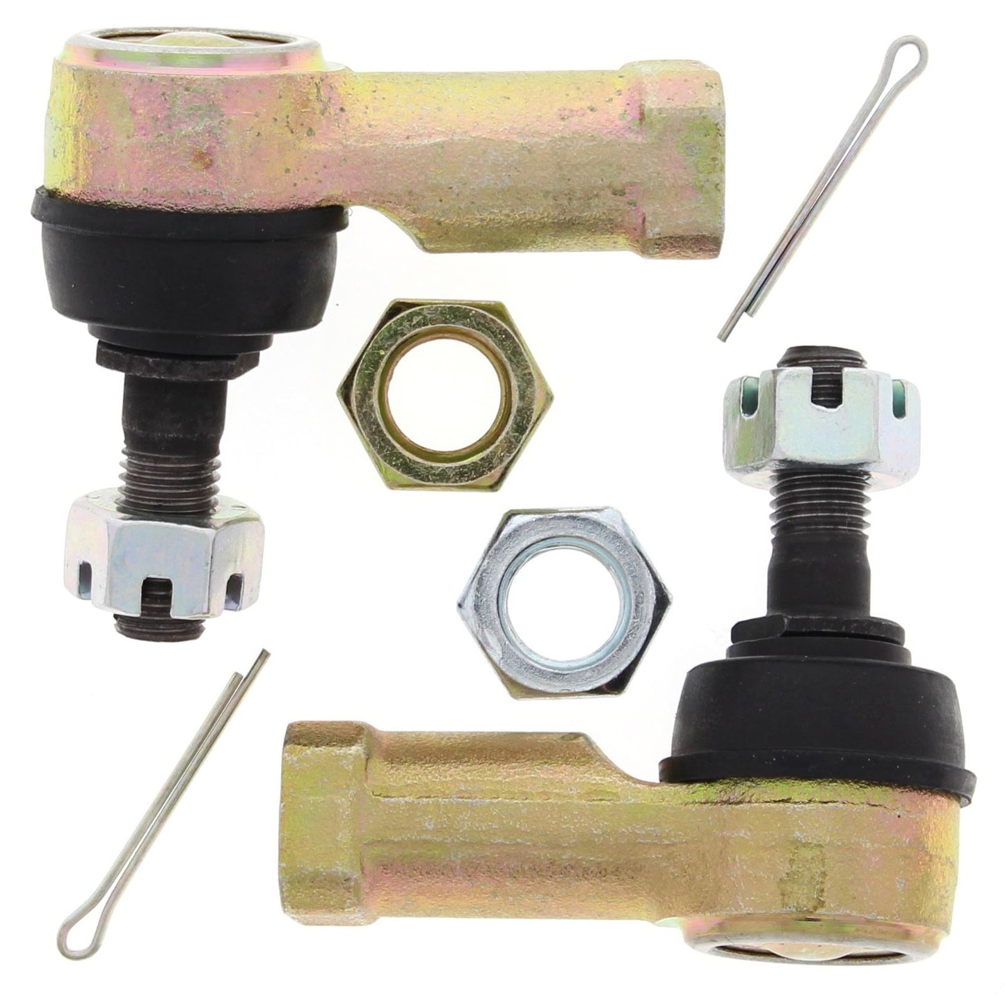 Tie Rod End Kit, 2 Kits Req. Per Veh. Honda TRX250R 86-89, TRX250X 87-92, TRX300 EX 93-08, TRX300 X 2009, TRX400EX 99-08, TRX400X 09-14, TRX450ER 06-14, TRX450R 04-09, TRX700XX 08-09, Kawasaki KVF650 I Brute Force 06-13, KVF750 Brute Force 05-21,