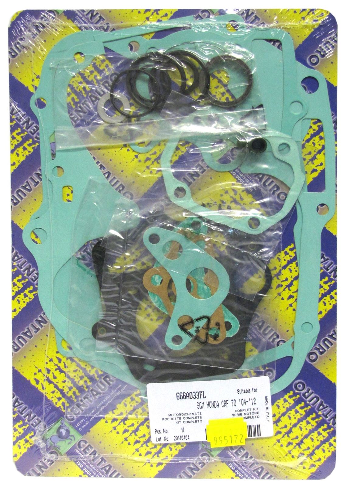 Centauro Full Gasket Set Honda CRF70F 04-12, TRX90 1993-2009