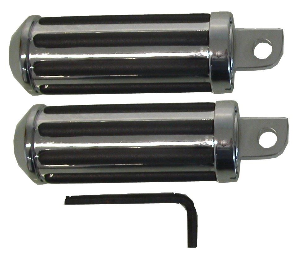 Footpegs Rider Rail Style with Male Mounts For Highway Bars (Pair)