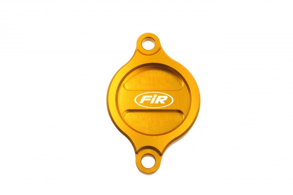 OIL FILTER COVER YELLOW ALLOY SUZUKI RMZ 250 07-23, RMZ450 05-24, RMX450Z 10-19