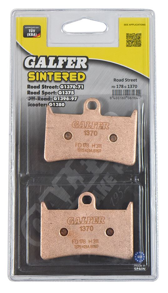 Galfer Brake Pad FD178,AD070,FA168,FA252,FA380,VD9002