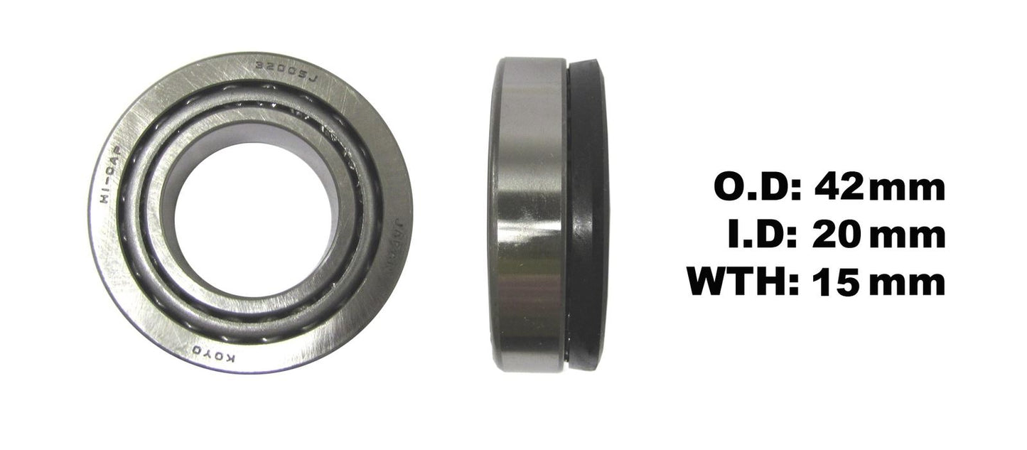 Taper Bearing ID 25mm x OD 47mm x Thickness 15mm + Seal