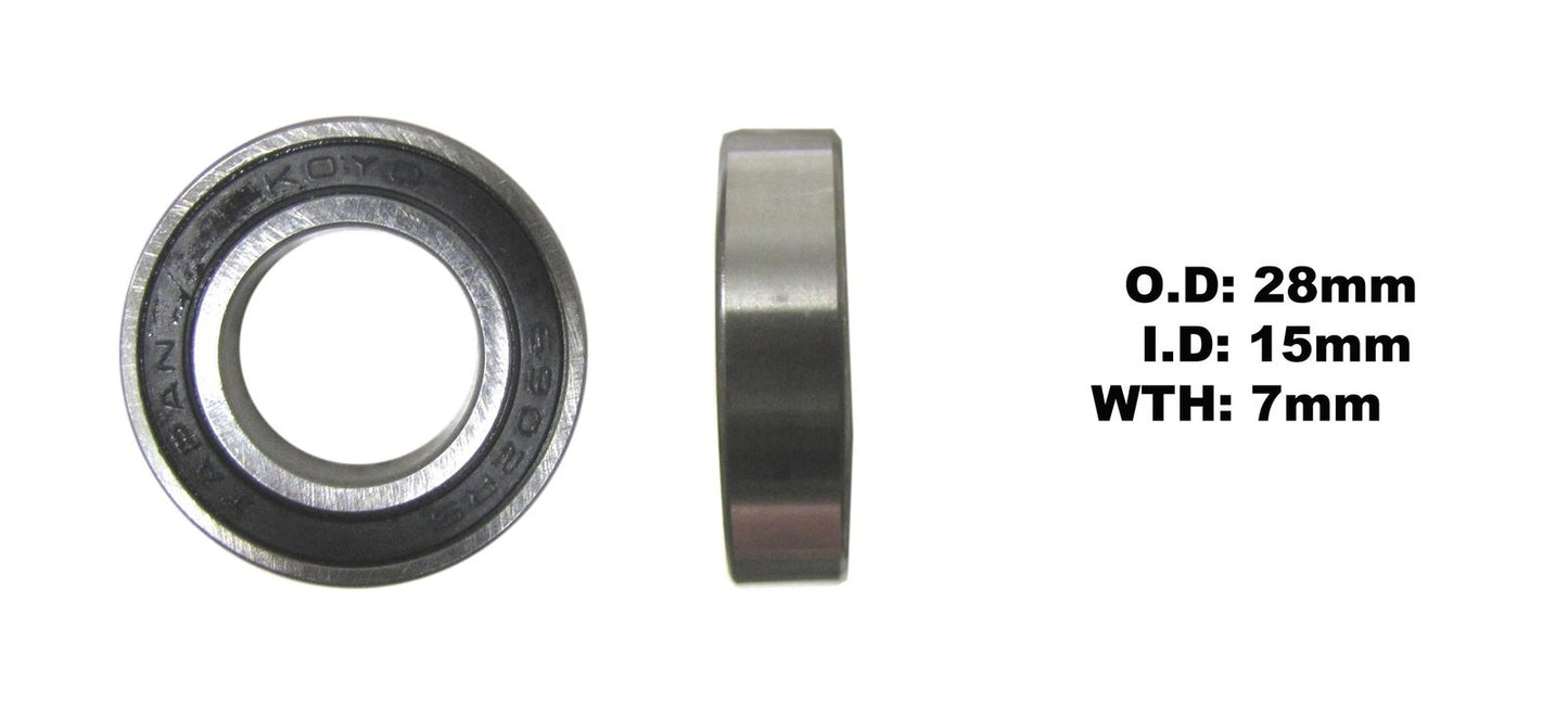 Koyo Bearing 6902-2RS-STD (ID:15mm x OD:28mm x W:7mm)