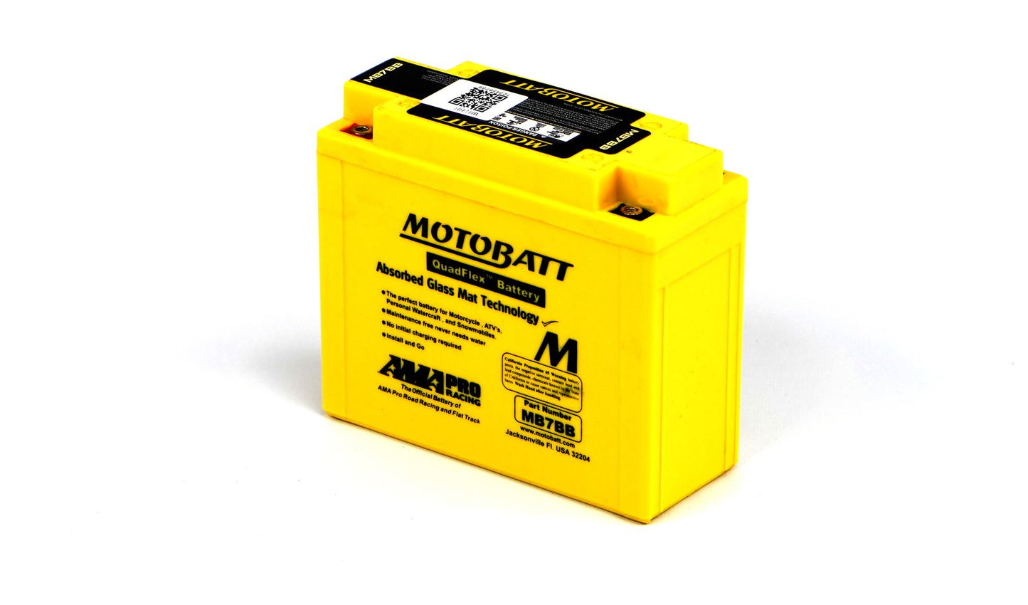 Motobatt Battery MB7BB 12v 9.5Ah (20Hr) CCA:150A YB7B, 12N7B-3A L:150mm x H:130mm x W:60mm