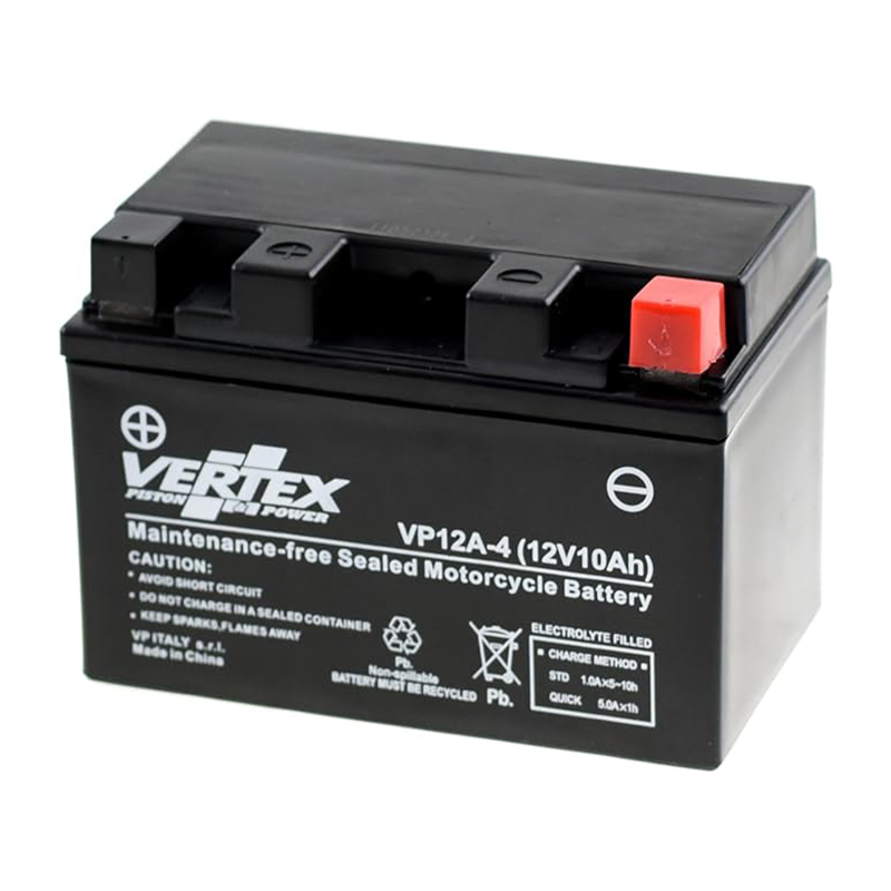 Vertex VP12A-4 Battery replaces CT12A-BS (L:150 mm x W:87 mm x H:107 mm)
