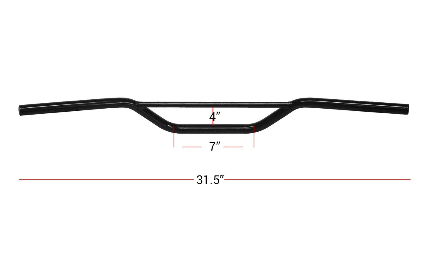 Handlebar 7/8'' Black Trail 3.50'' Rise