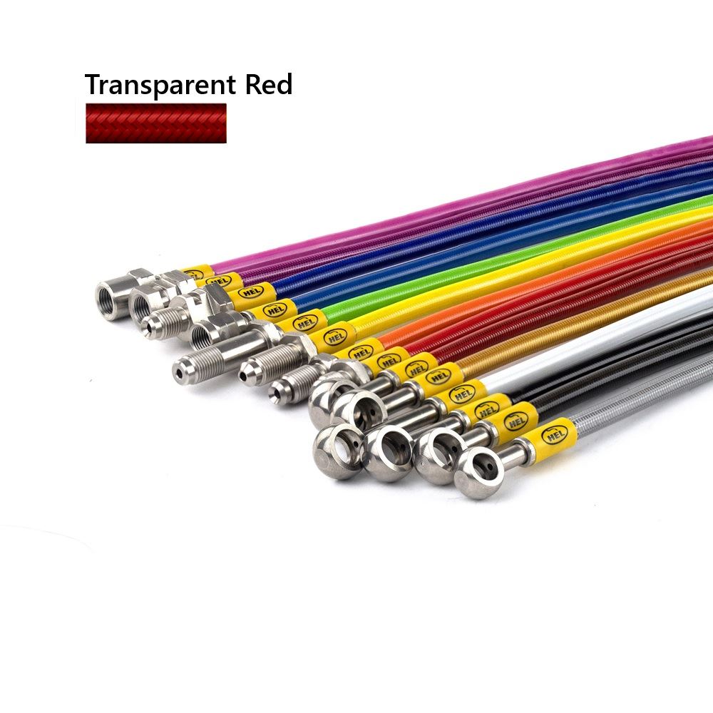 Clear RED Hel Clutch Braided Hose Line For Aprilia Tuono 1000 2006-2010
