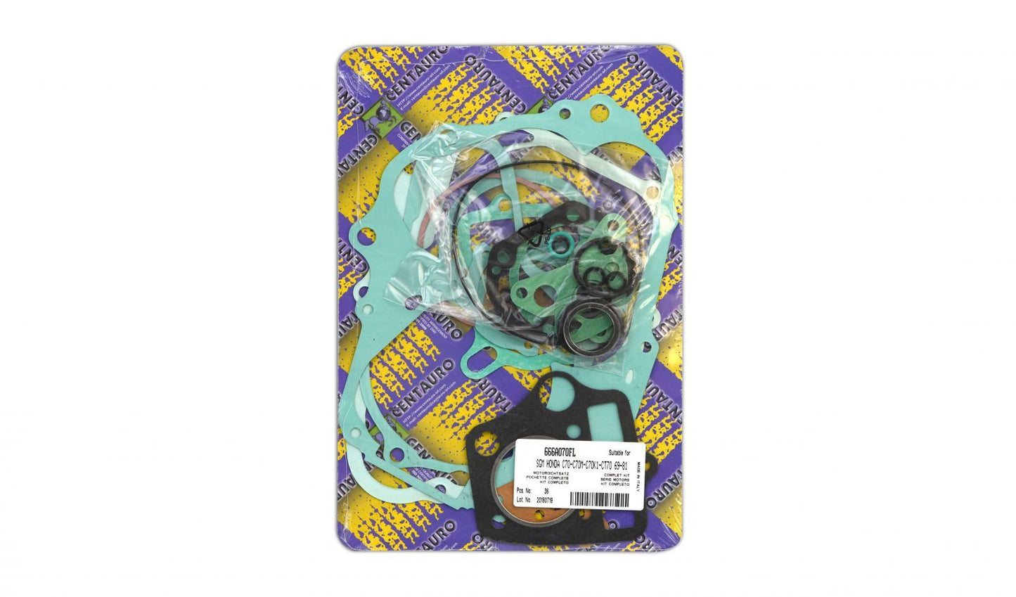Centauro Full Gasket Set Honda C70 1975-78, C70ZZ 1979-83, CF70, ST70 1977-81