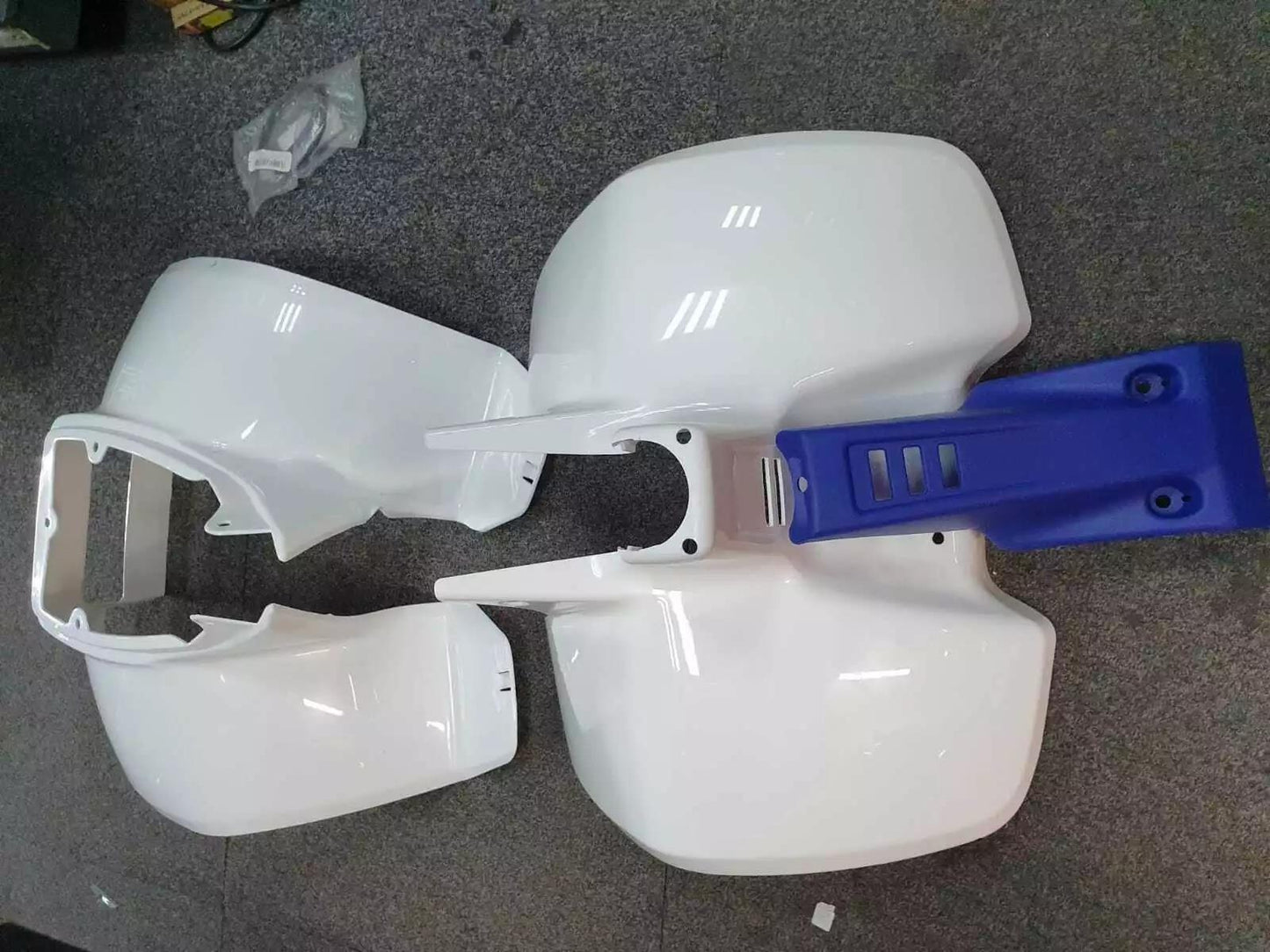 Plastics Set  For Suzuki LT50 White Front, Rear Fender Bodywork Panels Nose Cone