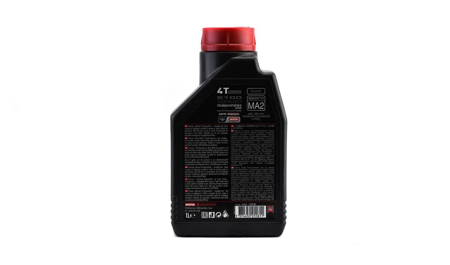 Motul 5100 10w40 4T Semi Synthetic (Off Road) 1 Litre