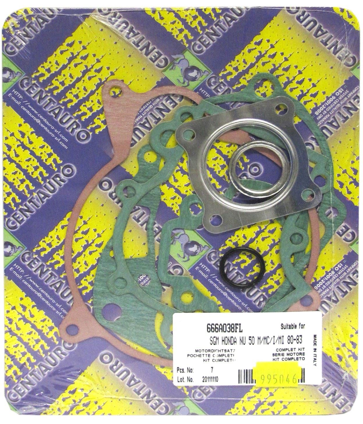 Centauro Full Gasket Set Honda NU50 Runaway 1982, NX50 Caren 1980-1982