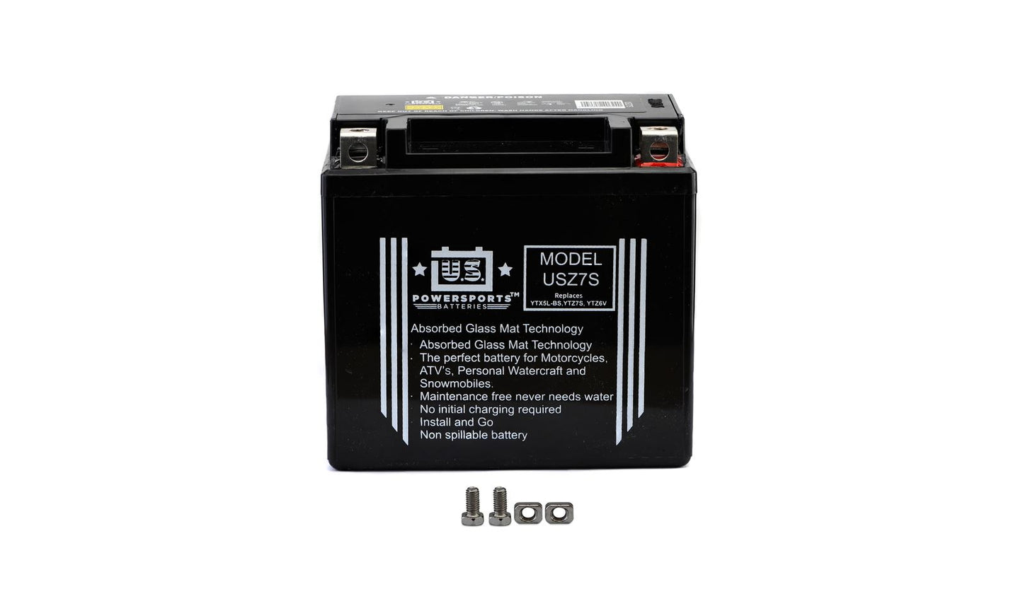 MTX Power/ US Powersports Battery XTZ7S/ USZ7S Sealed 12v 6.5AH CCA:95A L:113mm H:105mm W:70mm CTZ7S,CTZ6S